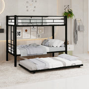 Letto a castello funzionale ferro nero 97x196 cm