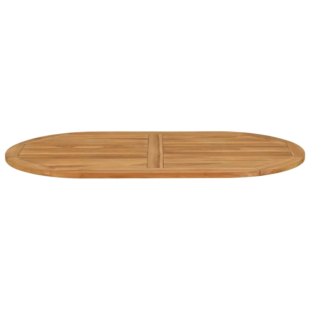 Piano del tavolo Ovale Legno di teak solido Naturale 42033174