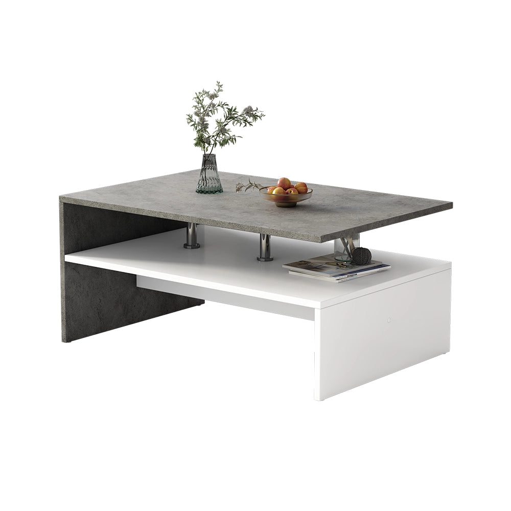Vicco Tavolino da salotto Calcestruzzo 90 x 60 cm