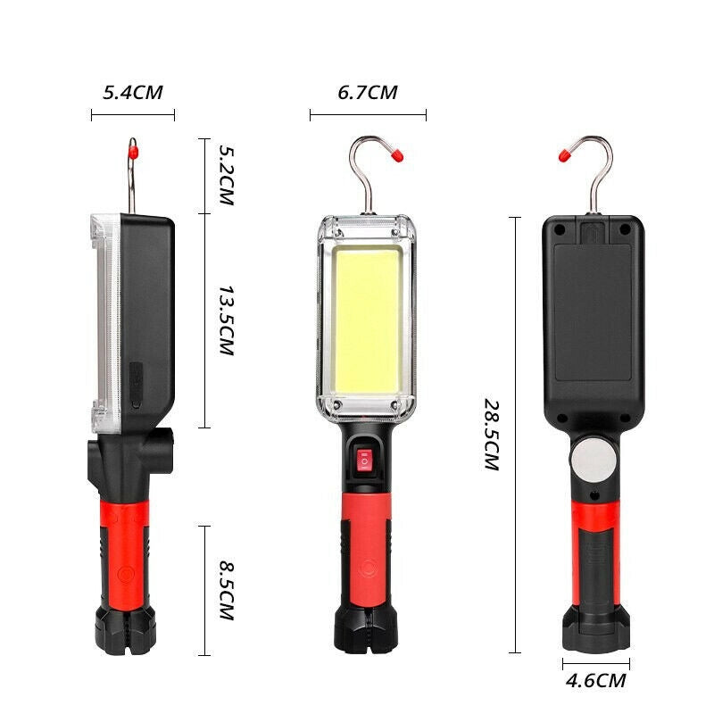 Lampada Torcia Lavoro Base Calamitata Portatile 20W LED ricaricabile 8859-B