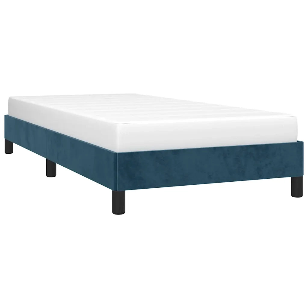 Giroletto senza Materasso Blu Scuro 90x190 cm in Velluto 346950