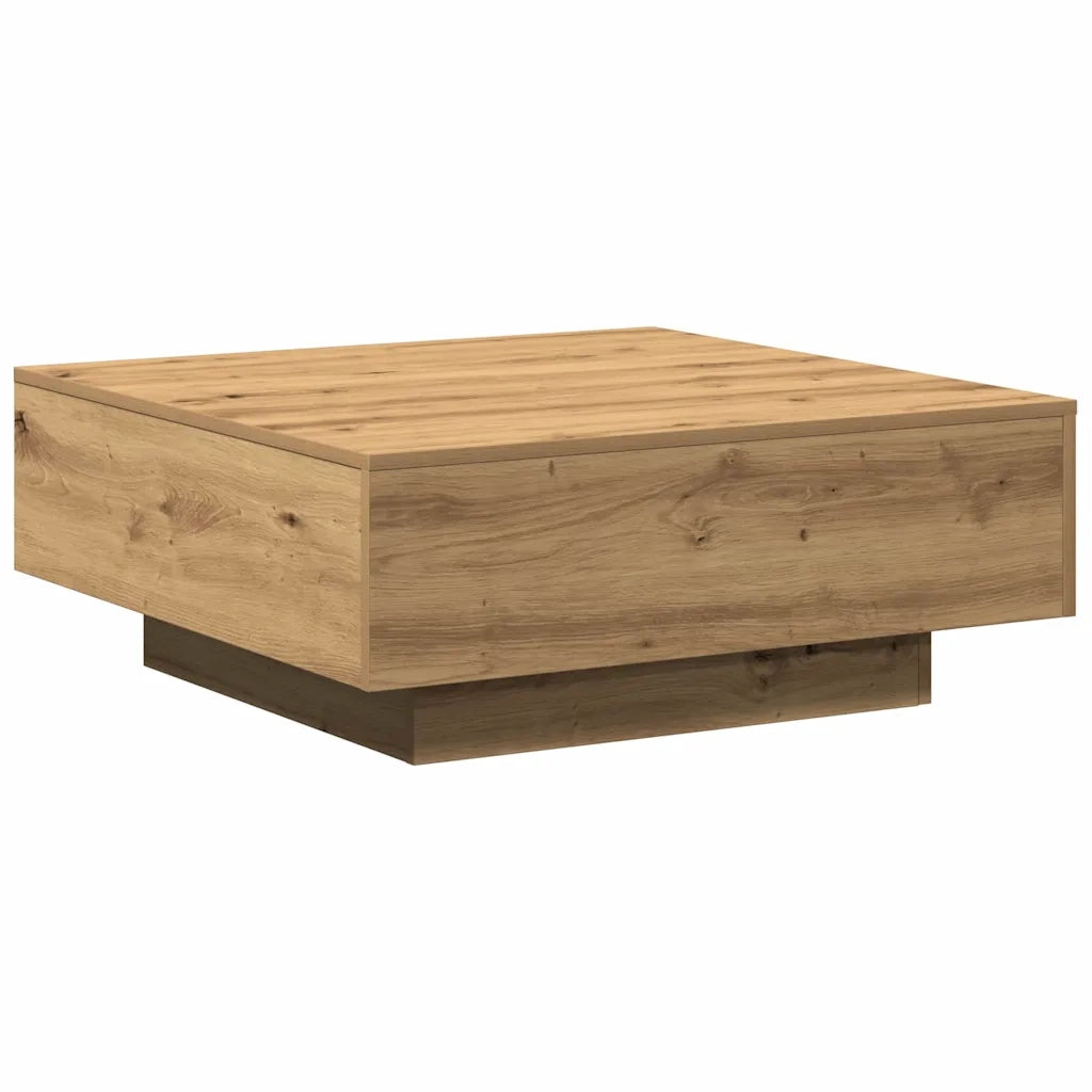 Tavolino da Salotto-Tavolino da soggiorno-Tavolo Rovere artigianale 80 x 80 x 31 cm 762960