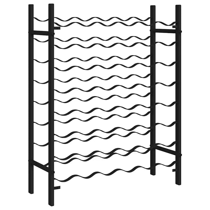 Portabottiglie per 48 Bottiglie di Vino Nero in Metallo cod mxl 49664