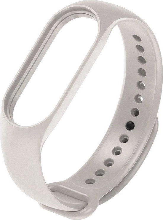 Cinturino in silicone - Adatto per Xiaomi Mi Band 7 - Beige Bianco
