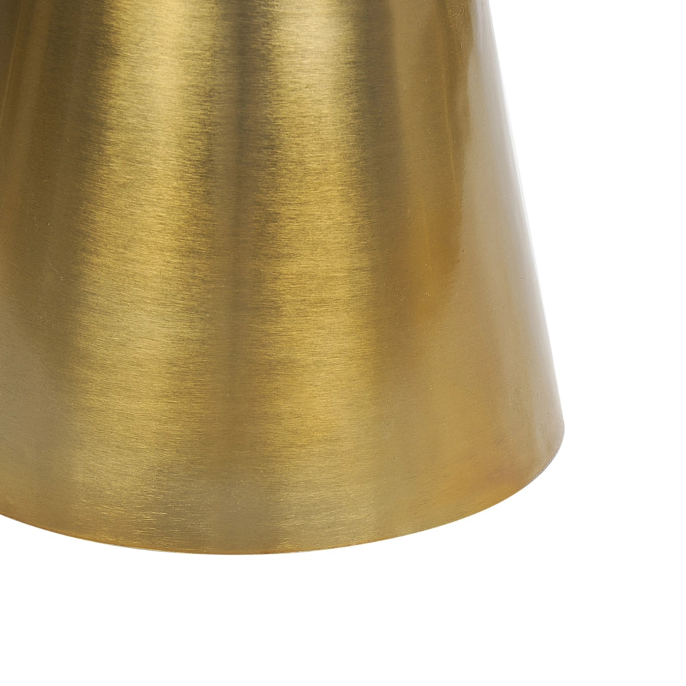 Tavolino moderno rotondo forma geometrica piano in pietra base in metallo bianco e oro soggiorno elegante