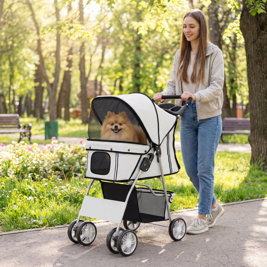 Passeggino per Cani Pieghevole ¨C zephmum ¨C Grigio
