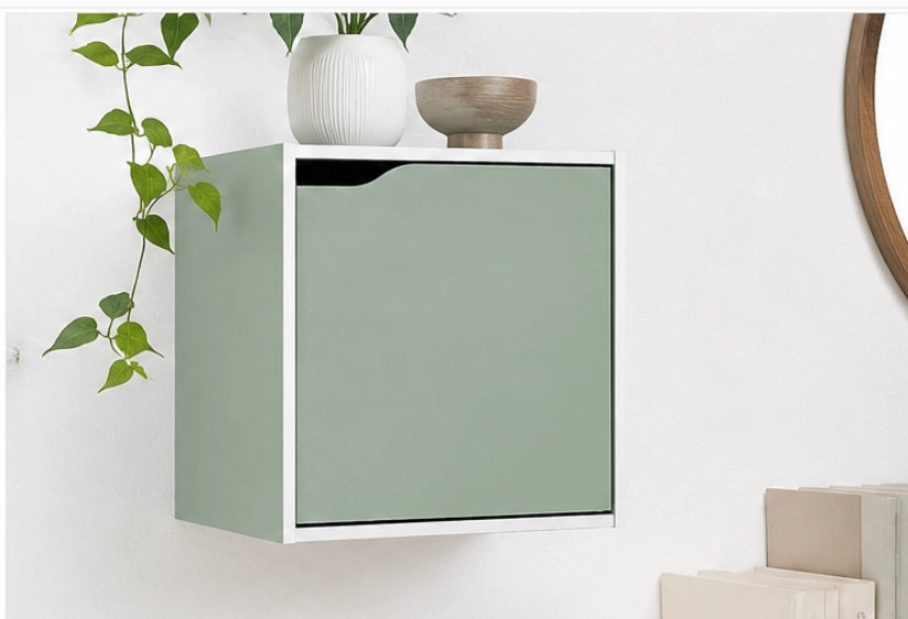 Cubo Con Anta Salvaspazio Verde Salvia L 35 x P 29.2 x H 35 cm
