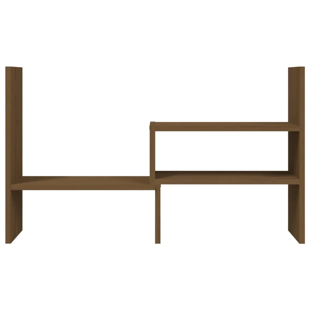 Supporto per monitor marrone miele (39-72) x 17 x 43 cm in legno di pino 02_0004417