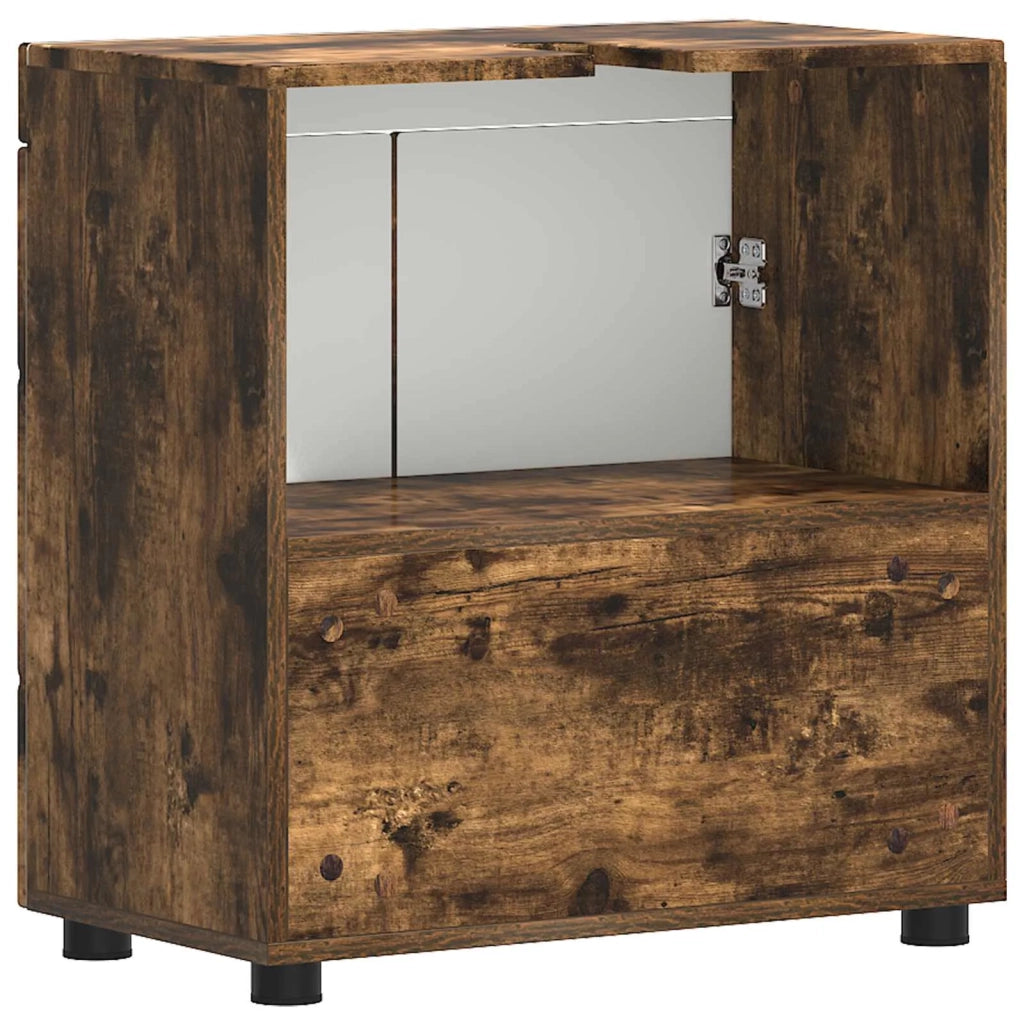 Set di Armadi da Bagno TULUM Rovere fumé 60 x 34 x 63 cm 880326