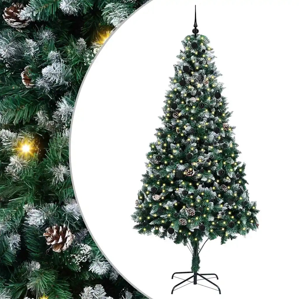 Albero di Natale | Decorazioni natalizie artificiale con 300 LED Verde 240 cm