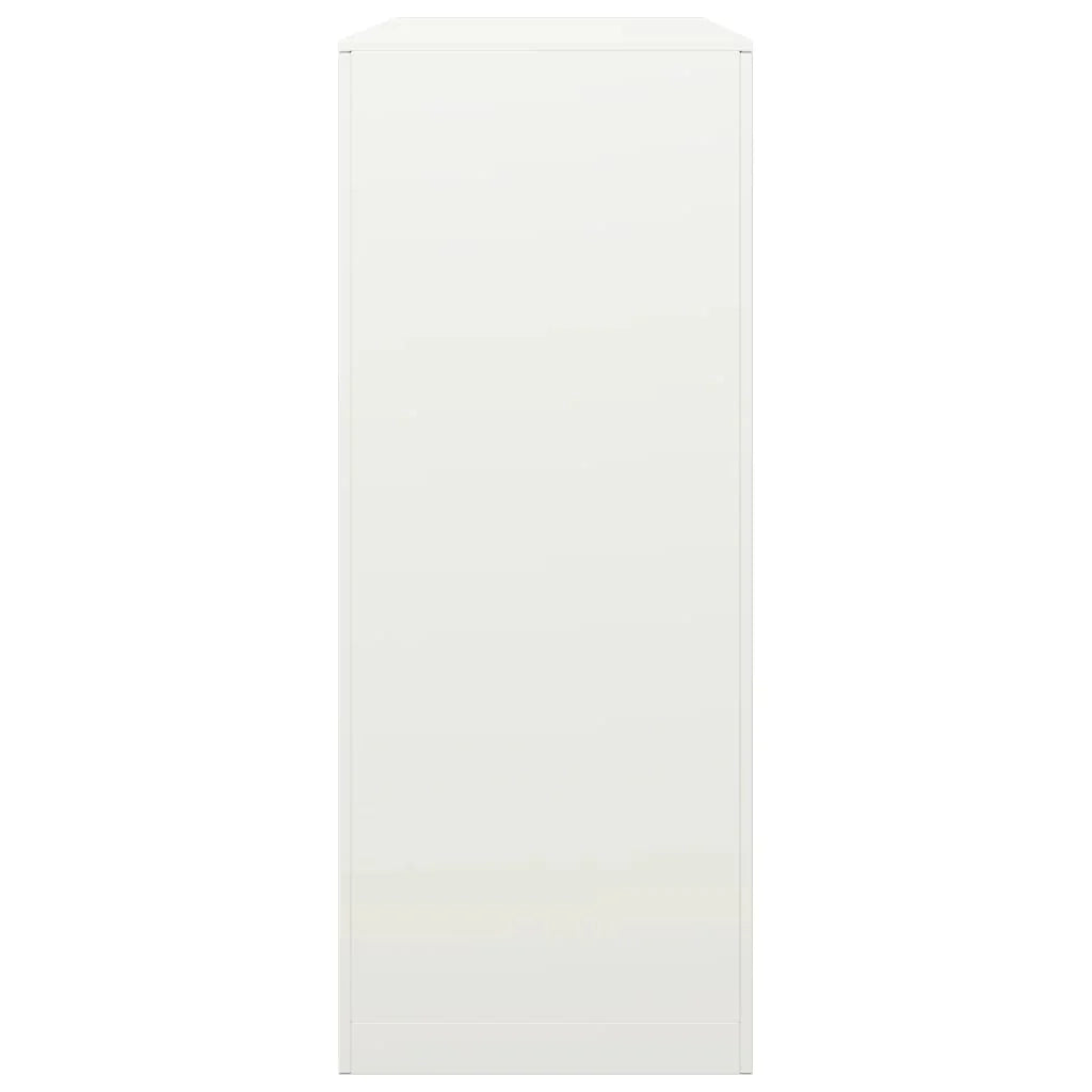 Portalegna 100 x 40 x 100 cm acciaio bianco 02_0043685