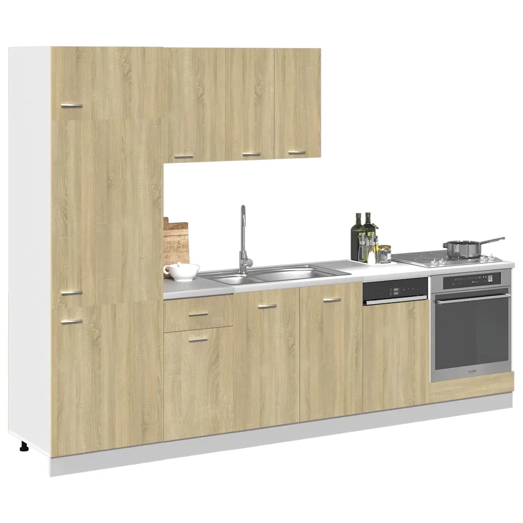 Set di Mobili Porta TV 7 pz “Lyon” Rovere Sonoma in Truciolato 3307654
