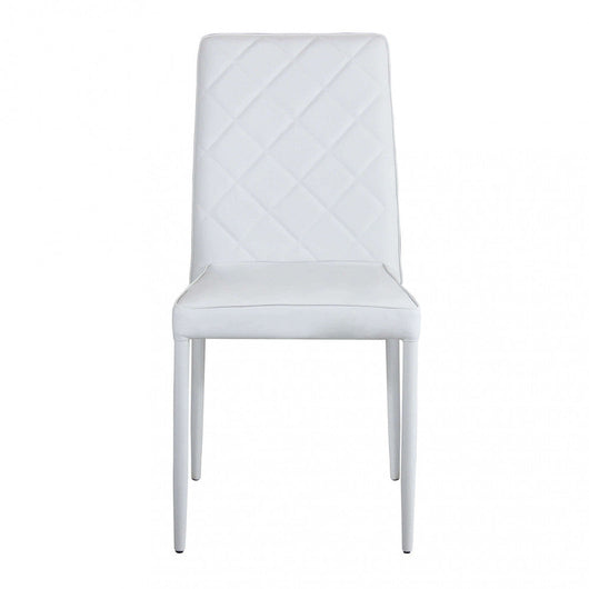 Sedia Blossom 41x50x91 h cm in Similpelle Bianco