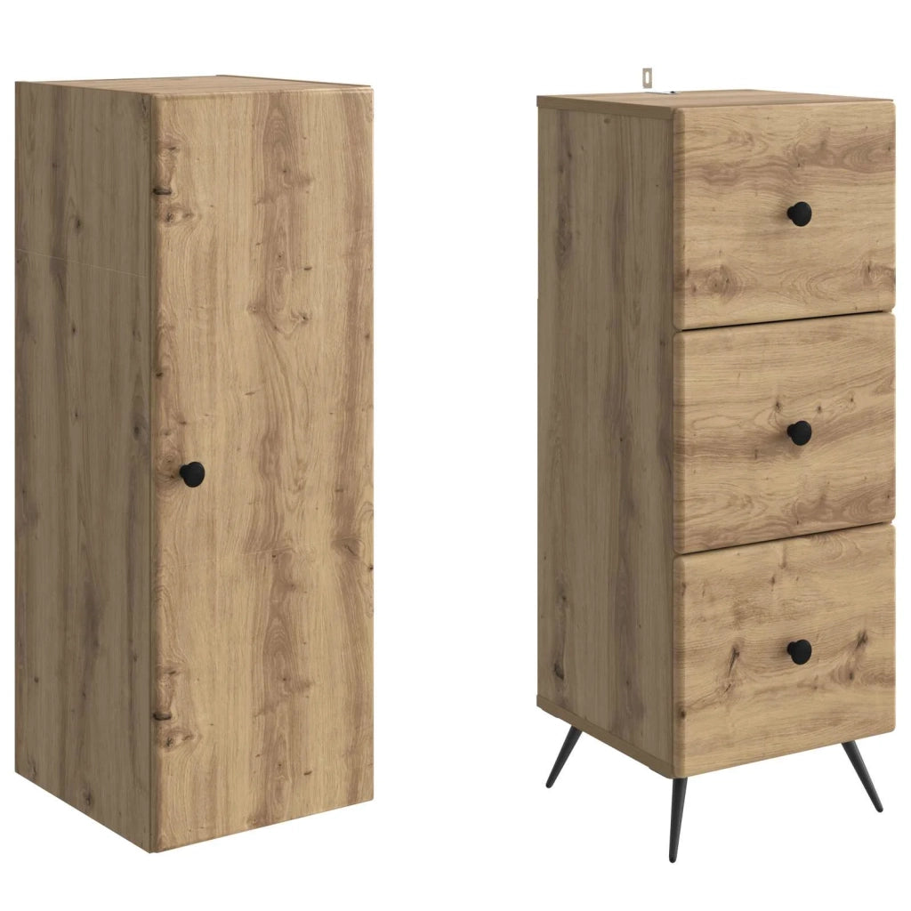 Set di armadi 2 pcs Rovere Artigianale 34,5 x 34,5 x 90 cm 3416897