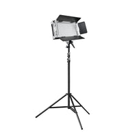Luce a pannello LED 500 per fotografia con stativo per luci, Faro fotografico dimmerabile con display LCD e touchscreen, per foto e video professionali