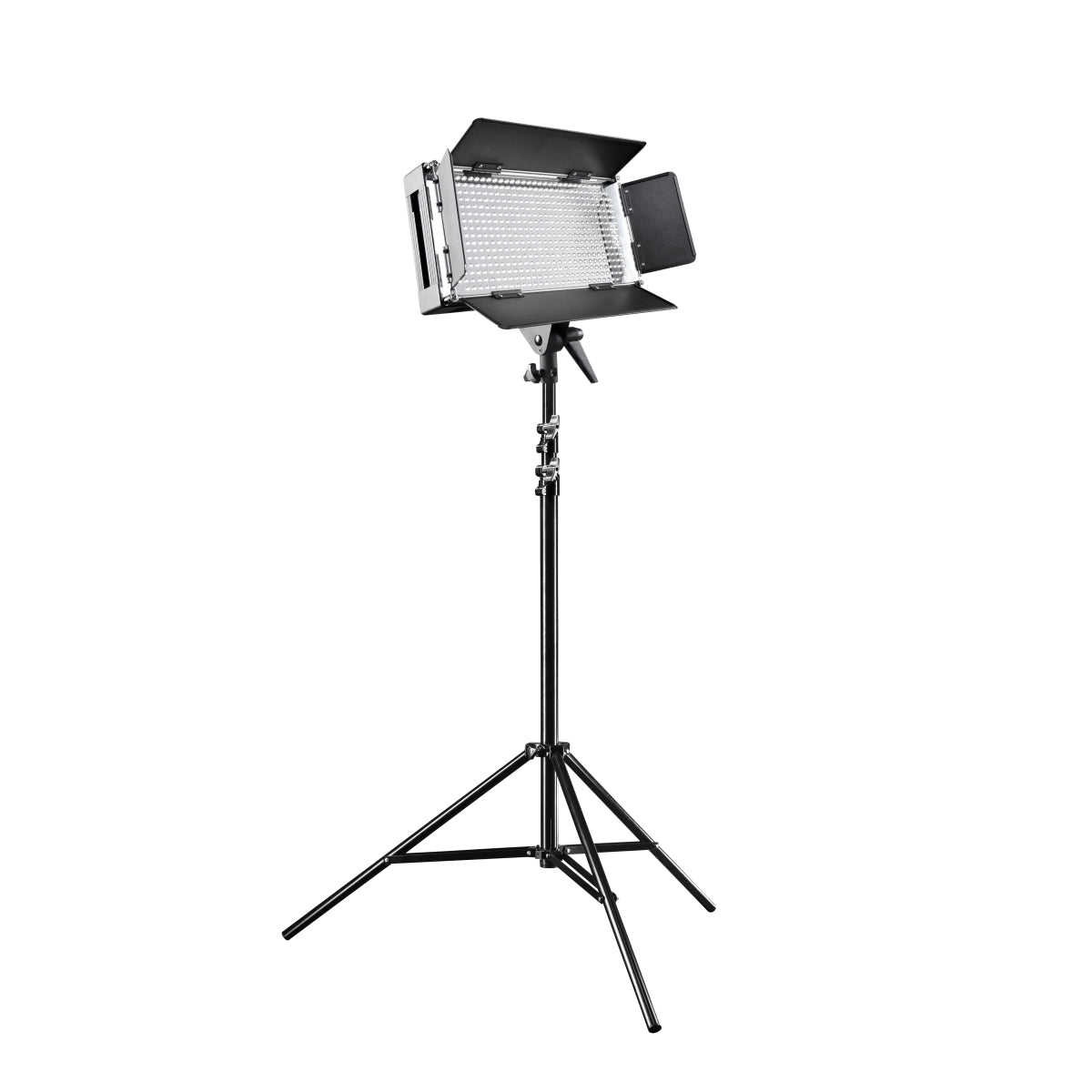 Luce a pannello LED 500 per fotografia con stativo per luci, Faro fotografico dimmerabile con display LCD e touchscreen, per foto e video professionali