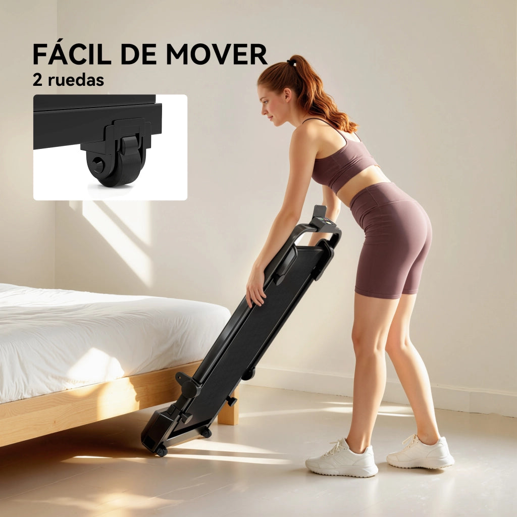 Tapis roulant pieghevole 2,5 HP ¨C zephmum ¨C Nero, velocit¨¤ regolabile 10 km/h, schermo LED, telecomando