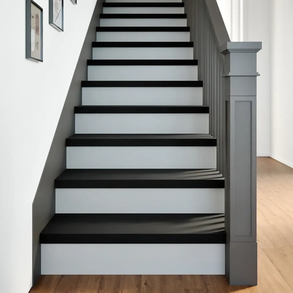 Gradini 4 pz Marrone Scuro 80x30x2 cm Legno Massello Rovere