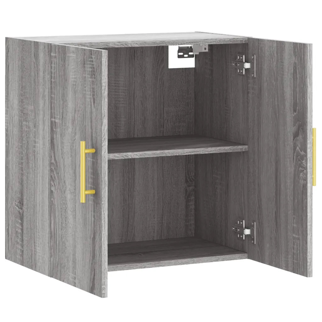 Armadietto a Muro | Mobile Pensile Grigio Sonoma 60x31x60 cm in Legno Multistrato