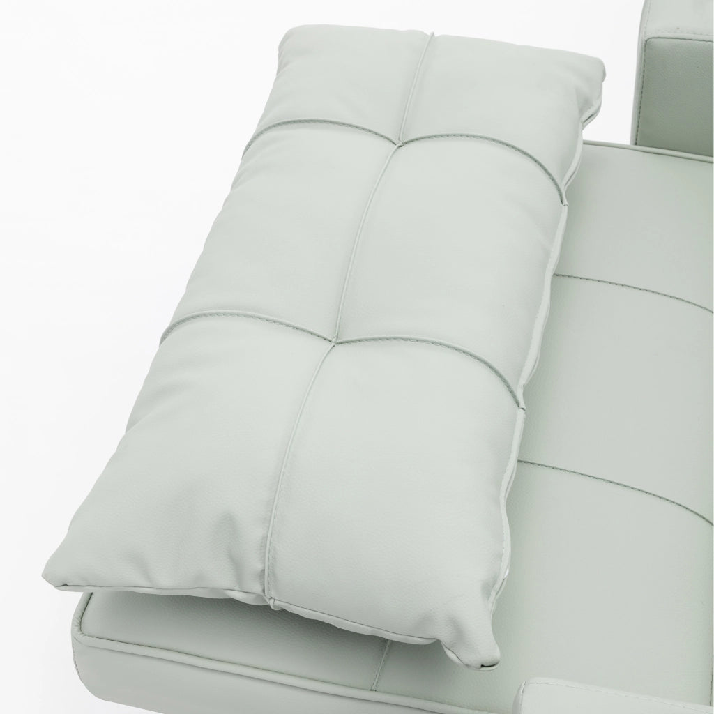 Divano Letto Singolo Estraibile ¨C MINIMAL ¨C con Portabicchieri e USB, per Piccoli Spazi