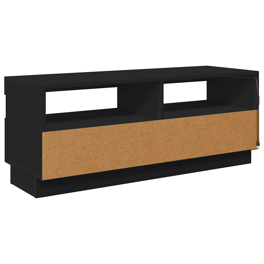 Mobile TV | Armadietto TV | Mobile Porta TV con Luci LED Nero 100x35x40 cm