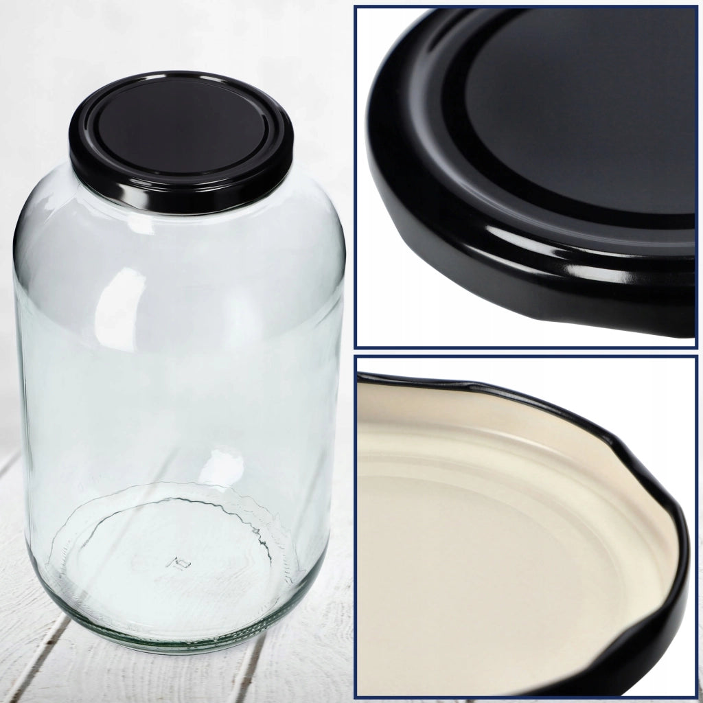Tappi KADAX per barattoli, diametro 100 mm, coperchi per barattoli di conserve, 50 pezzi.