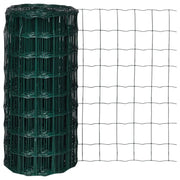 Recinzione Europea in Acciaio 25 x 0,8 m Verde 140578
