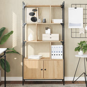 Libreria con Ante Rovere Sonoma 76,5x30x154,5 cm Legno ingegnerizzato 833349