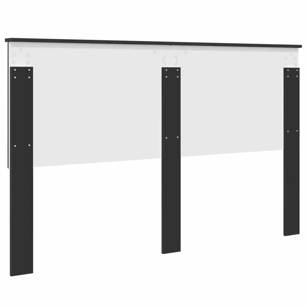 Testiera con testiera Rovere Nero 160 cm Legno multistrato 887737
