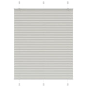 Tenda Plissettata Grigio Chiaro 110x100 cm Larghezza Tessuto