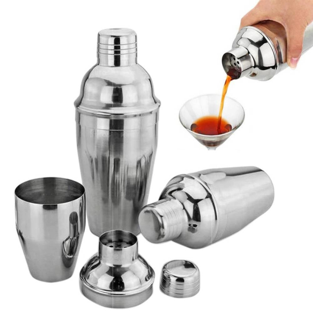 Trade Shop - Shaker Da 350 Ml Per Cocktail Barman Bartender Acciaio Inox Bar Martini Saliera -
