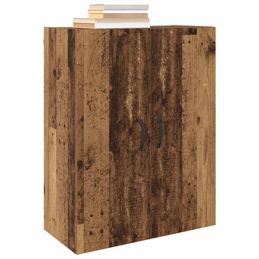vidaXL Armadi da Muro 2 pcs Legno vecchio 69.5 x 34 x 90 cm