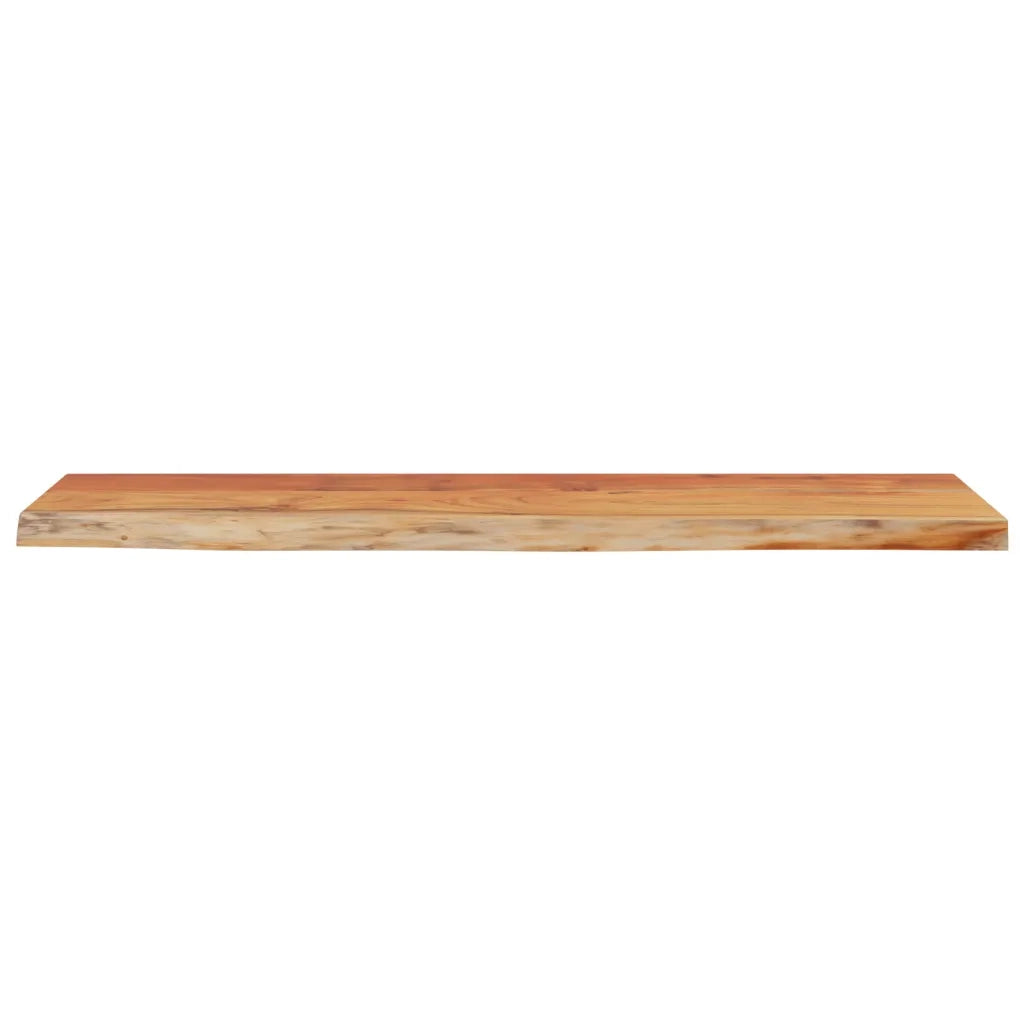 Mensola a Muro 80x20x3,8cm Rettangolare Legno Acacia Bordi Vivi 370274
