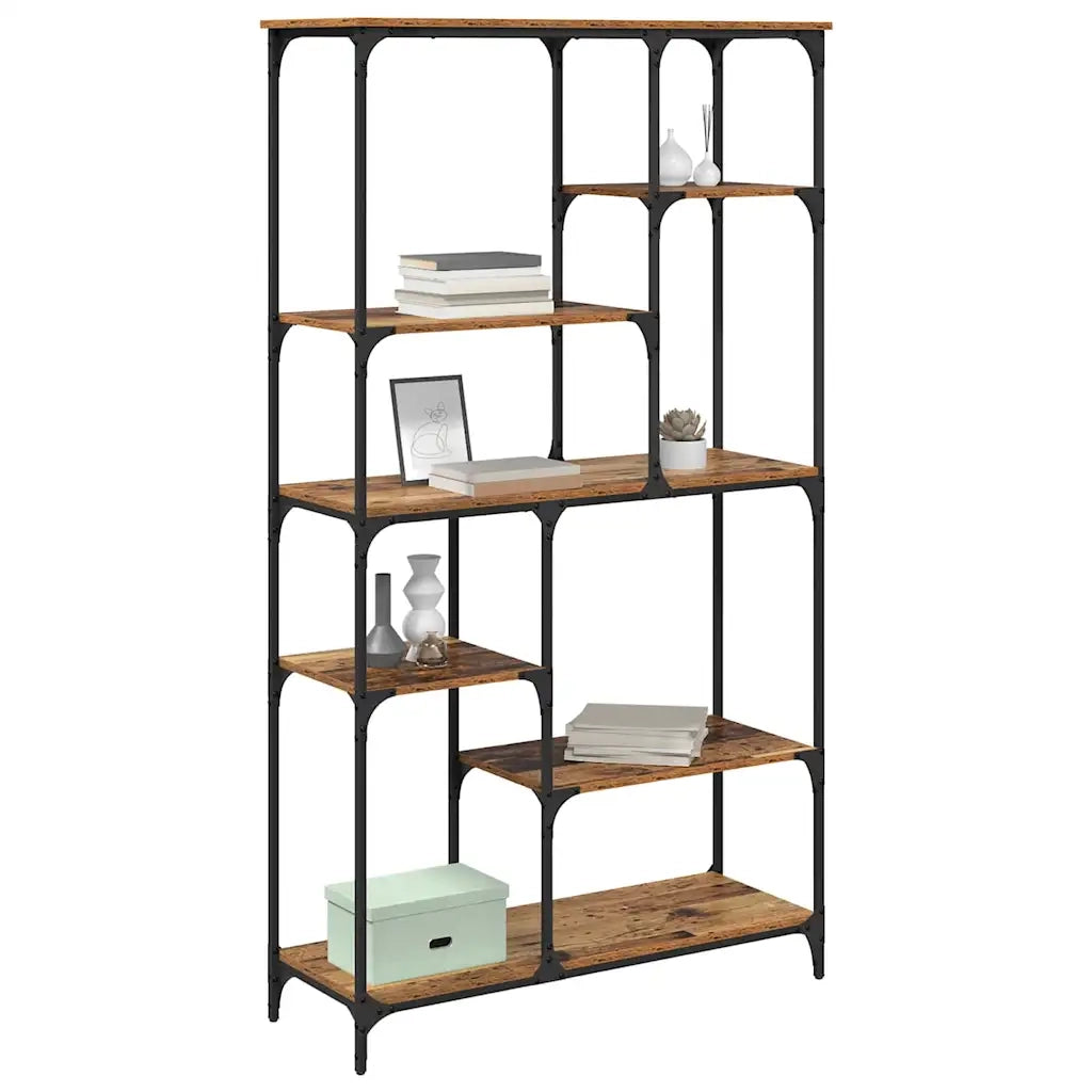 Libreria-Scaffale per Libri-Mobile di Stoccaggio Legno vecchio 99 x 35,5 x 176 cm Legno multistrato