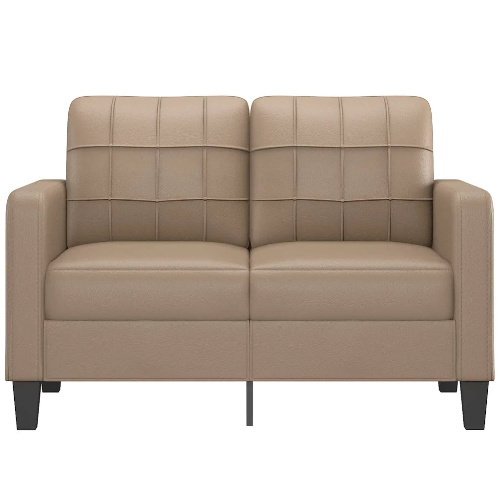 Divano a 2 Posti-Sofa 2 Posti Cappuccino 140 cm in Similpelle 717914