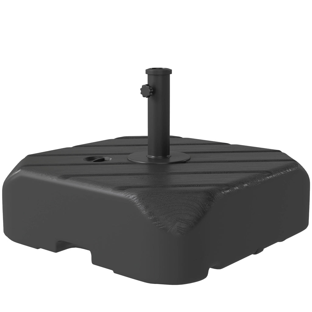 Base per Ombrellone con Ruote e Manico Telescopico ¨C Xylo ¨C Riempibile Sabbia 72kg o Acqua 45L