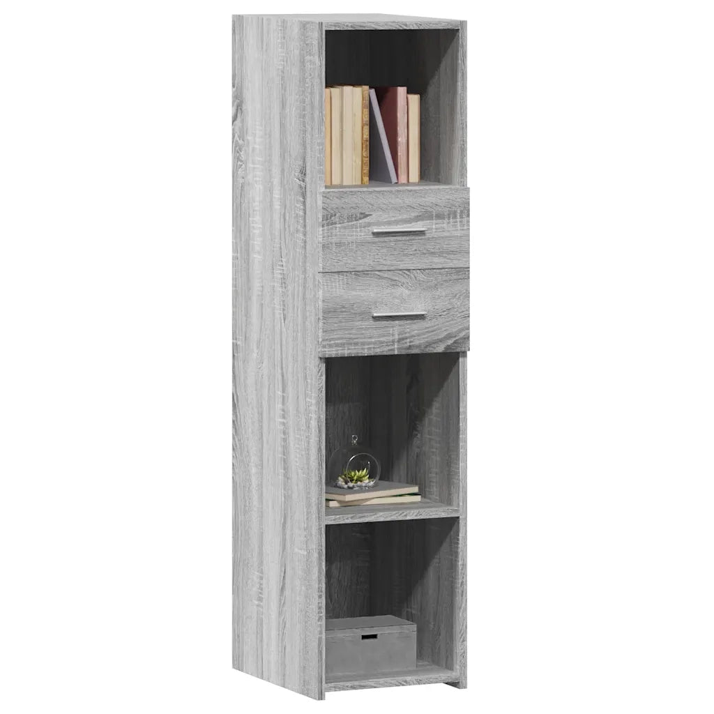 Credenza | Madia | Buffet da pranzo | Armadio da pranzo Grigio Sonoma 30x42,5x124 cm in Legno Multistrato