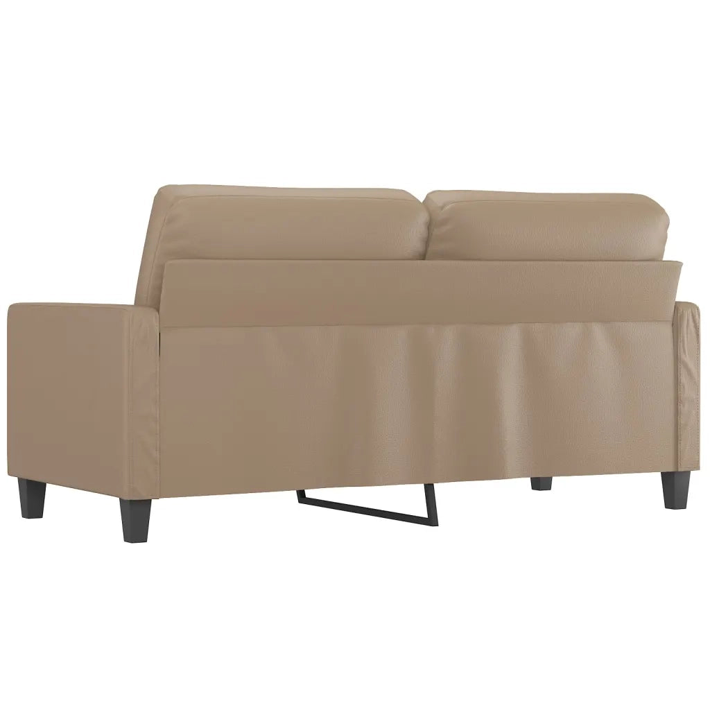Divano a 2 Posti-Sofa 2 Posti Cappuccino 140 cm in Similpelle 875394