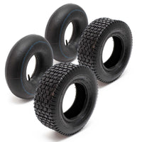 2x copertoni 2x camere d’aria per trattorini tosaerba 16x6.50-8 4PR Valvola diritta