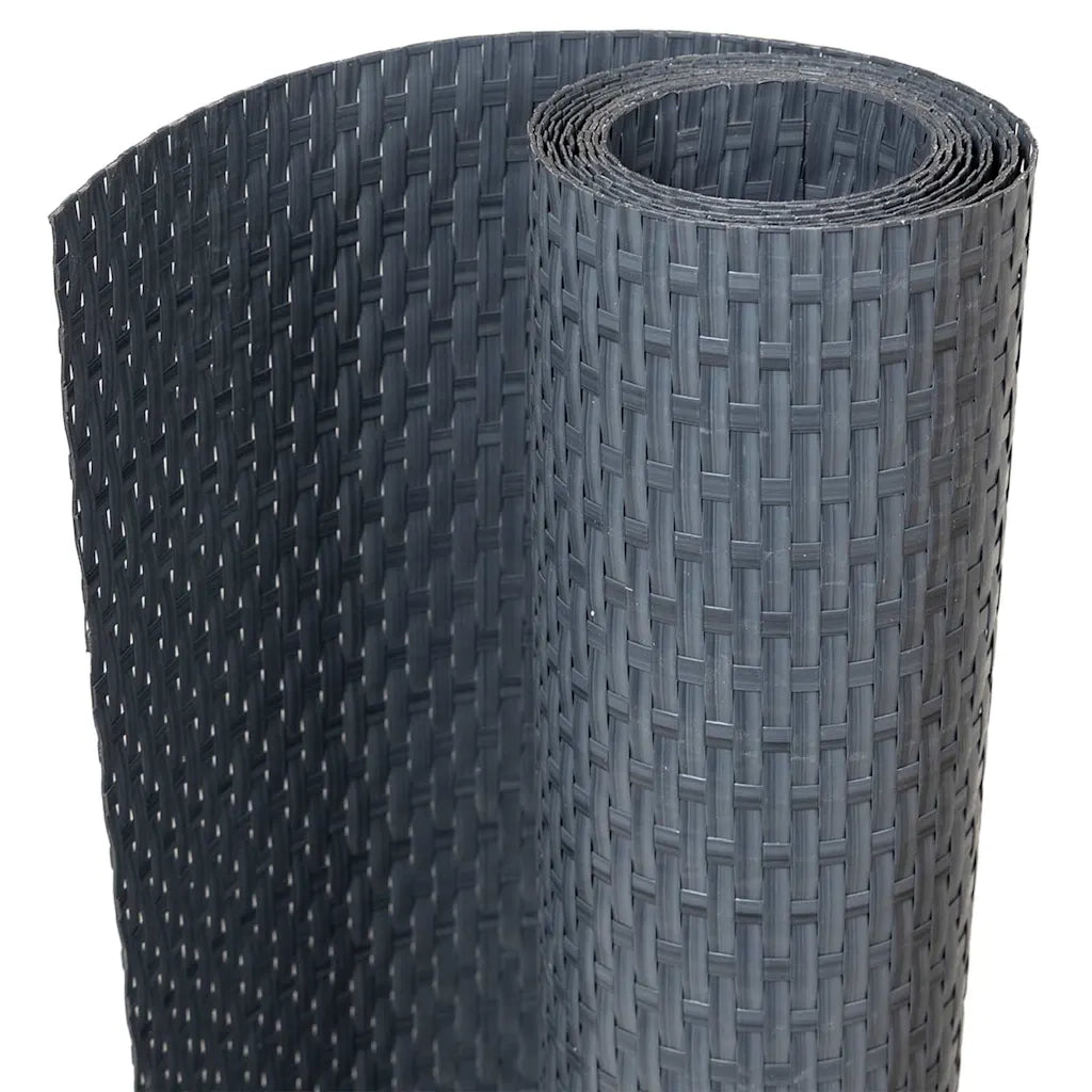 Paravento da Balcone Antracite 300x80 cm in Polyrattan 156235