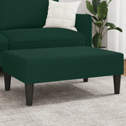 Poggiapiedi Verde Scuro 77x55x31 cm in Velluto 379559