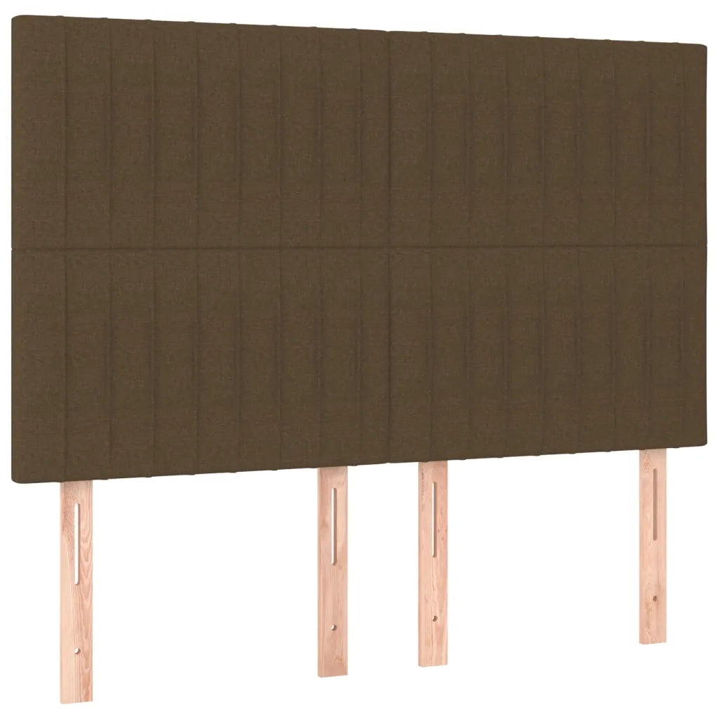 Giroletto senza Materasso Marrone Scuro 140x190 cm Tessuto 3125214