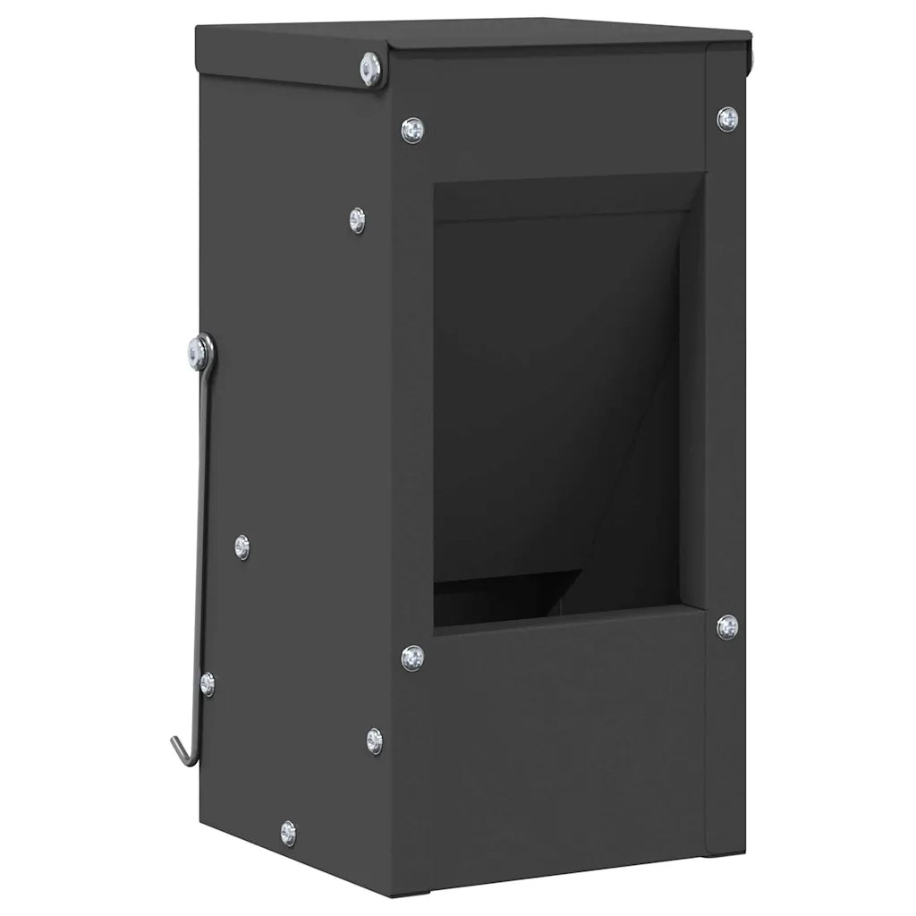 Mangiatore per conigli Nero 12,5 x 12,5 x 25 cm