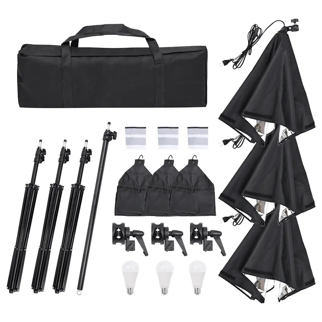 Kit per Studio Fotografico con Set Luci, Fondale e Riflettore CFW7007954
