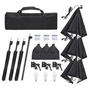 Kit per Studio Fotografico con Set Luci, Fondale e Riflettore CFW7007954