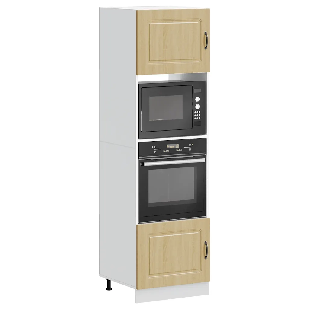 Armadi Forno 2 pz Lucca Rovere Sonoma in Legno Multistrato