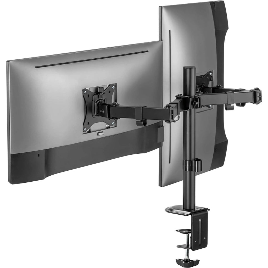 Superior supporto universale da tavolo per doppio monitor