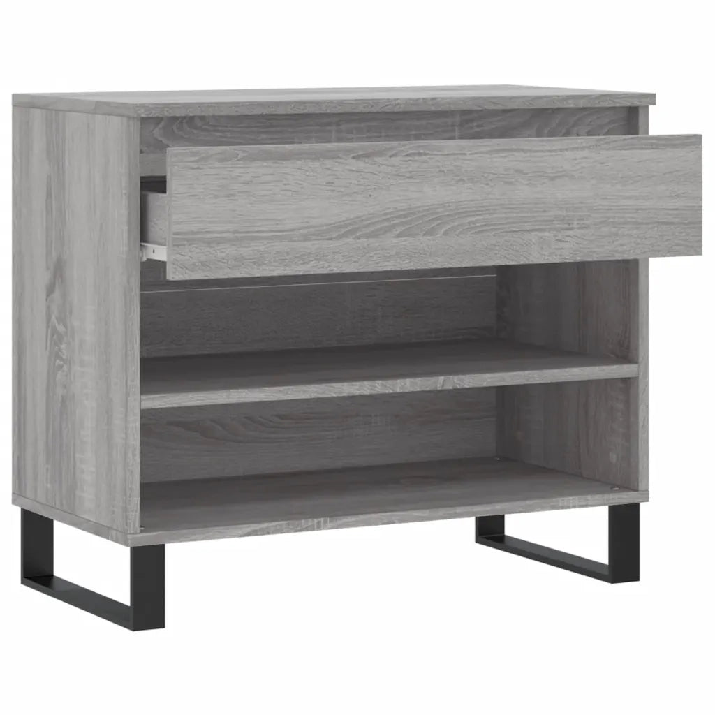 Scarpiera Grigio Sonoma 70x36x60 cm in Legno Multistrato