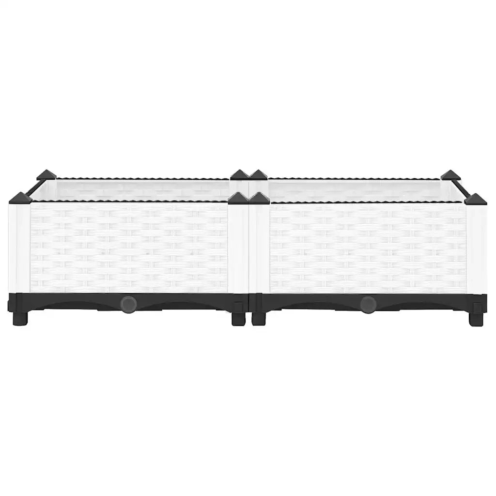 Fioriera Rialzata 80x40x23 cm in Polipropilene