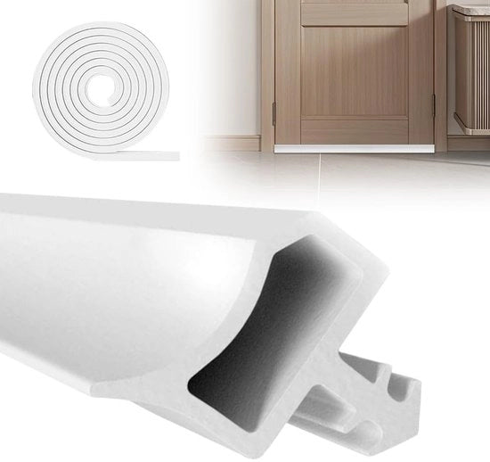 Isolante Acustico Self-Lavabile - Materiale PVC - Spessore 4mm - Profondità di Foro 7mm - Altezza 12mm - Sealing Deurrubber